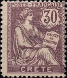 Známka Kréta (Francouzská pošta) Katalogové číslo: 10