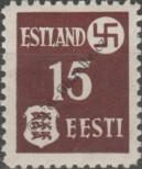 Stamp Estonia (German occupation) Catalog number: 1/y