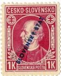 Stamp Slovakia Catalog number: 25/A
