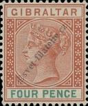 Stamp Gibraltar Catalog number: 34