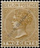 Známka Ceylon Katalogové číslo: 58/a