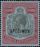 Známka Straits Settlements Katalogové číslo: 173