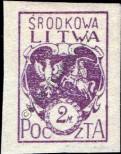 Známka Střední Litva Katalogové číslo: P/3/B