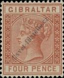 Známka Gibraltar Katalogové číslo: 12