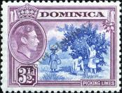 Známka Dominika Katalogové číslo: 99/a