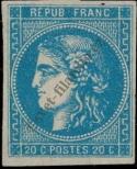 Stamp France Catalog number: 41/a