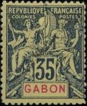 Stamp Gabon Catalog number: 25