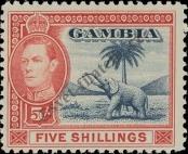 Stamp Gambia Catalog number: 137/a