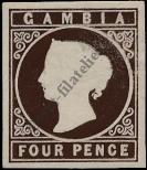 Stamp Gambia Catalog number: 1
