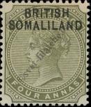 Stamp British Somaliland Catalog number: 6