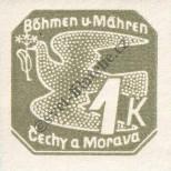 Stamp Protectorate of Bohemia and Moravia Catalog number: 50