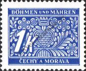 Stamp Protectorate of Bohemia and Moravia Catalog number: P/9