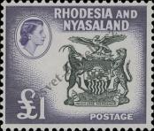 Stamp Federation of Rhodesia and Nyasaland Catalog number: 33/A