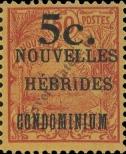 Stamp New hebrides Catalog number: 66
