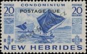 Stamp New hebrides Catalog number: P/28