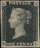 Stamp Great Britain Catalog number: 1/b