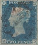 Stamp Great Britain Catalog number: 2/b