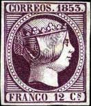 Stamp Spain Catalog number: 18/a