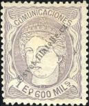 Stamp Spain Catalog number: 105/a