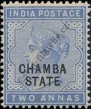 Stamp Chamba Catalog number: 3