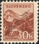 Stamp Slovakia Catalog number: 75/B