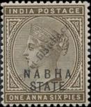 Stamp Nabha Catalog number: 15