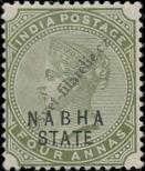 Stamp Nabha Catalog number: 18