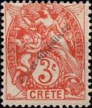Stamp Crete (french mail) Catalog number: 3