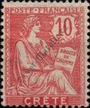 Stamp Crete (french mail) Catalog number: 6