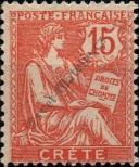 Stamp Crete (french mail) Catalog number: 7