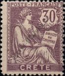Stamp Crete (french mail) Catalog number: 10