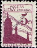 Stamp Republic of Central Lithuania Catalog number: P/5/A