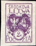 Stamp Republic of Central Lithuania Catalog number: P/3/B