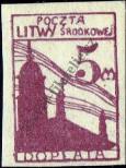 Stamp Republic of Central Lithuania Catalog number: P/5/B