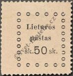 Stamp Lithuania Catalog number: 25