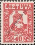 Stamp Lithuania Catalog number: 91/A
