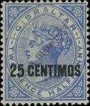 Stamp Gibraltar Catalog number: 18