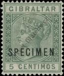 Stamp Gibraltar Catalog number: 22