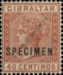 Stamp Gibraltar Catalog number: 25