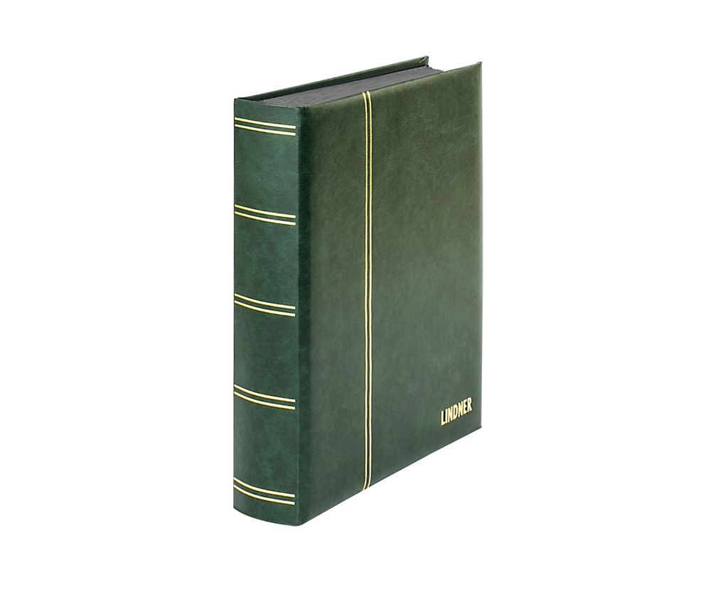 Stockbook "LUXUS" with 60 black pages / Green